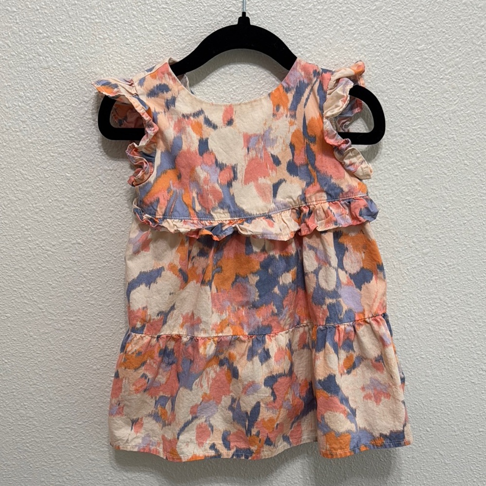 GAP Kids Ruffle Sleeve Top in Pink, Orange, and Blue